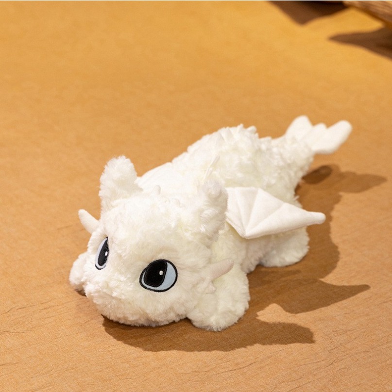 How To Train Your Dragon 3 Toothless Light Fury Plush Doll with Tag WZQQ-image-1076658808