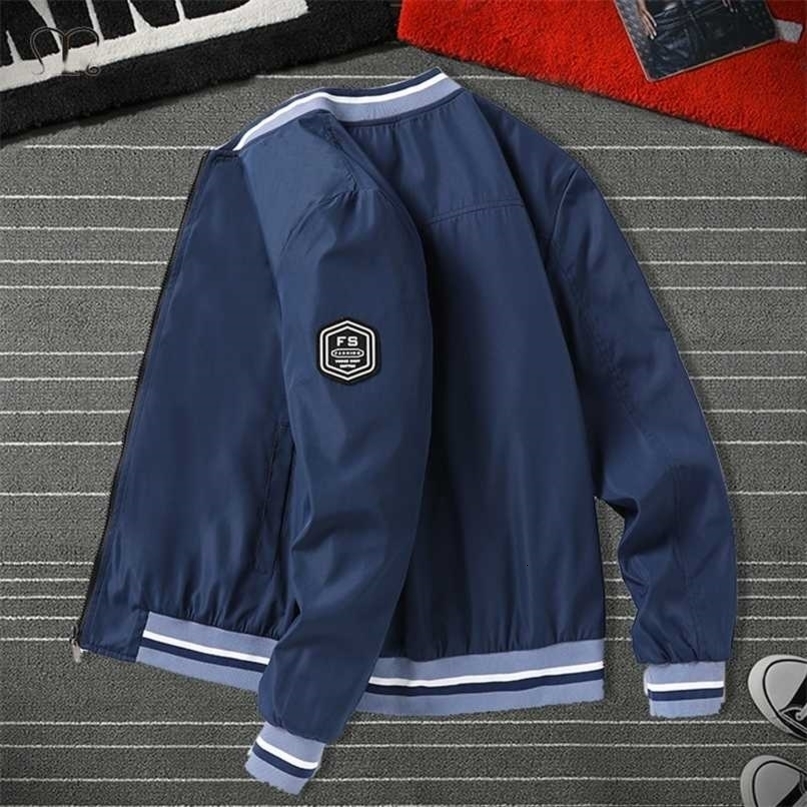 Men's Windbreaker Bomber Jackets Pilot Military Casual Baseball Coat Male Clothing Autumn Slim Fit Jacket Men Outwear 4XL 211105