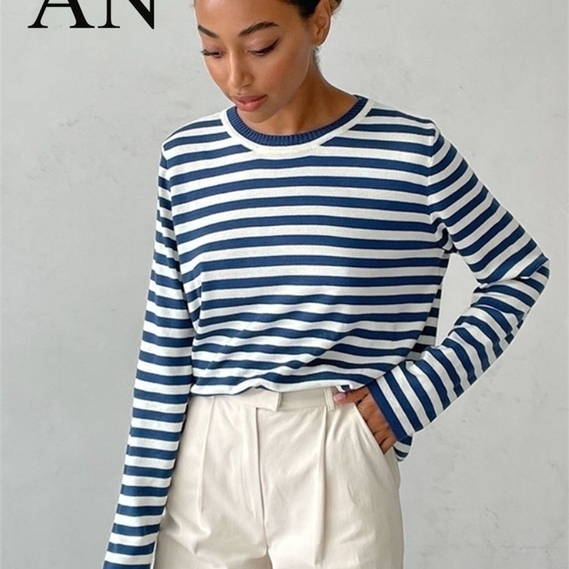 Womens Sweaters Knitted Stripe Pullover Warm Women Sweater winter clothes women Sweaters pullover Sweater oversize womens tops 220923