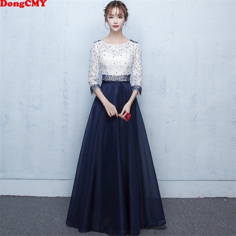 DongCMY New Long Formal Evening Dresses Beading Fashion Robe De Soiree Vestidos Prom Plus Size Gowns 201114