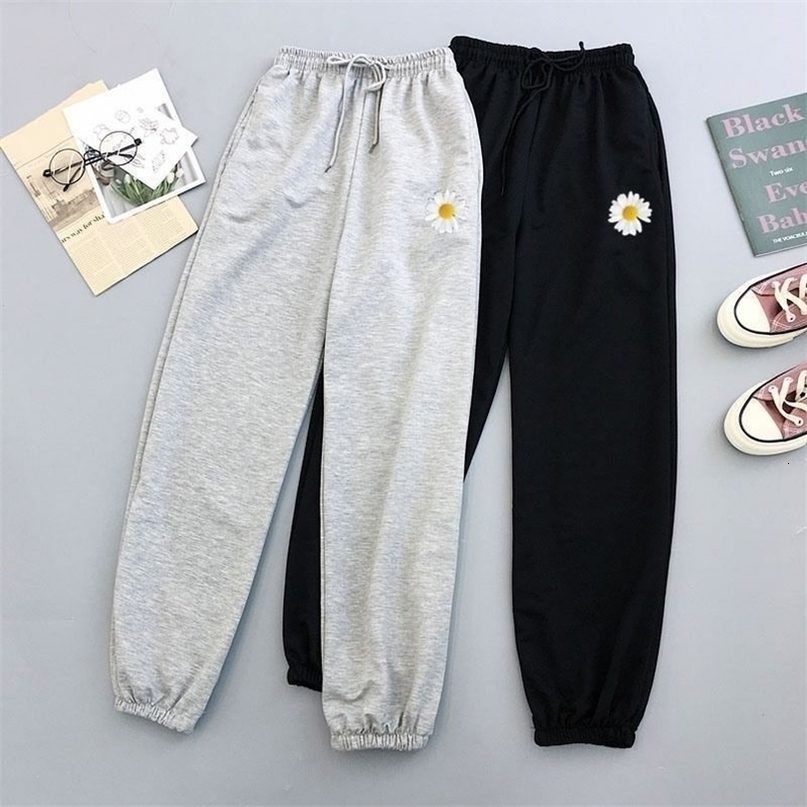Simple Pencil Pants Women Summer Loose Casual Sweatpants New Fashion Korean Style Comfortable High Waist Trousers Woman 201012