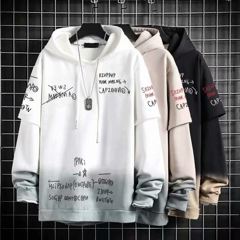 Autumn Winter Men's Hoodies Streetwear Harajuku Fashion Letter Printing Sweatshirts Men Casual Korean Men Clothing Hoodies Men 220816
