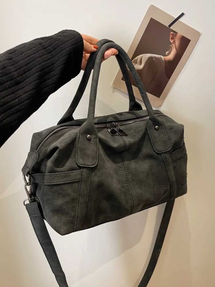 American Sle College Large Capaci Womens oulder Crossbody Bag Travel Handbag Busin Trip Lage Bag Soft PU Leather W250924