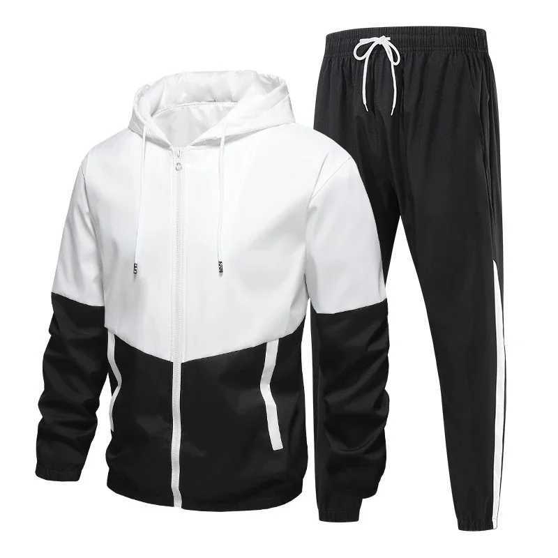 6XL Spring Summer Mens Tracksuit Running Jogging Men Athletic Sports Set Fitness 2 Pieces Jacketpants Breathable Fishing SuitsXJ250924