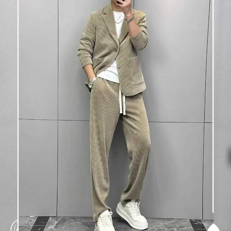 2025 Men Early Spring New Style Suit Twopiece Suit Fashionable Comfortable Highend Versatile and HandsomeXJ250924