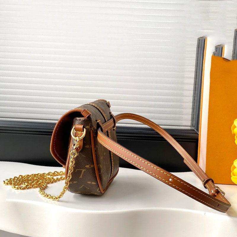 Solo M27096 Femme des concepteurs de sacs à épaule à chaîne en or pour femmes Gol