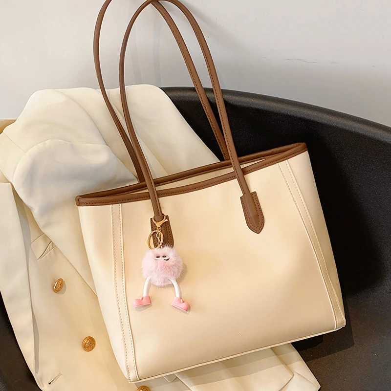 Korean Sle Faionable Commuter Womens Handbag 2025 New Trendy Versatile oulder Bag High Quali Soft PU Leather Tote Bag W250924