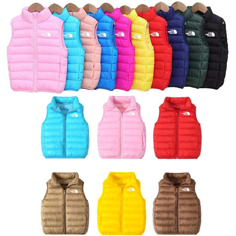 Baby NF Down Nnorth Thick Warm Waistcoat Padded Jacket Sleeveless Coat Down Coat Kids Clothes Boys Girls Gilet