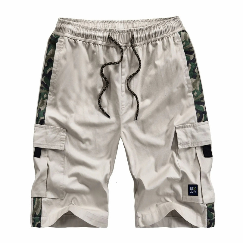 Mens Cargo Shorts Combat Plus Big Size Capris 4XL 5XL 6XL 7XL Man Long Army Green Baggy Short Male Dark 240416