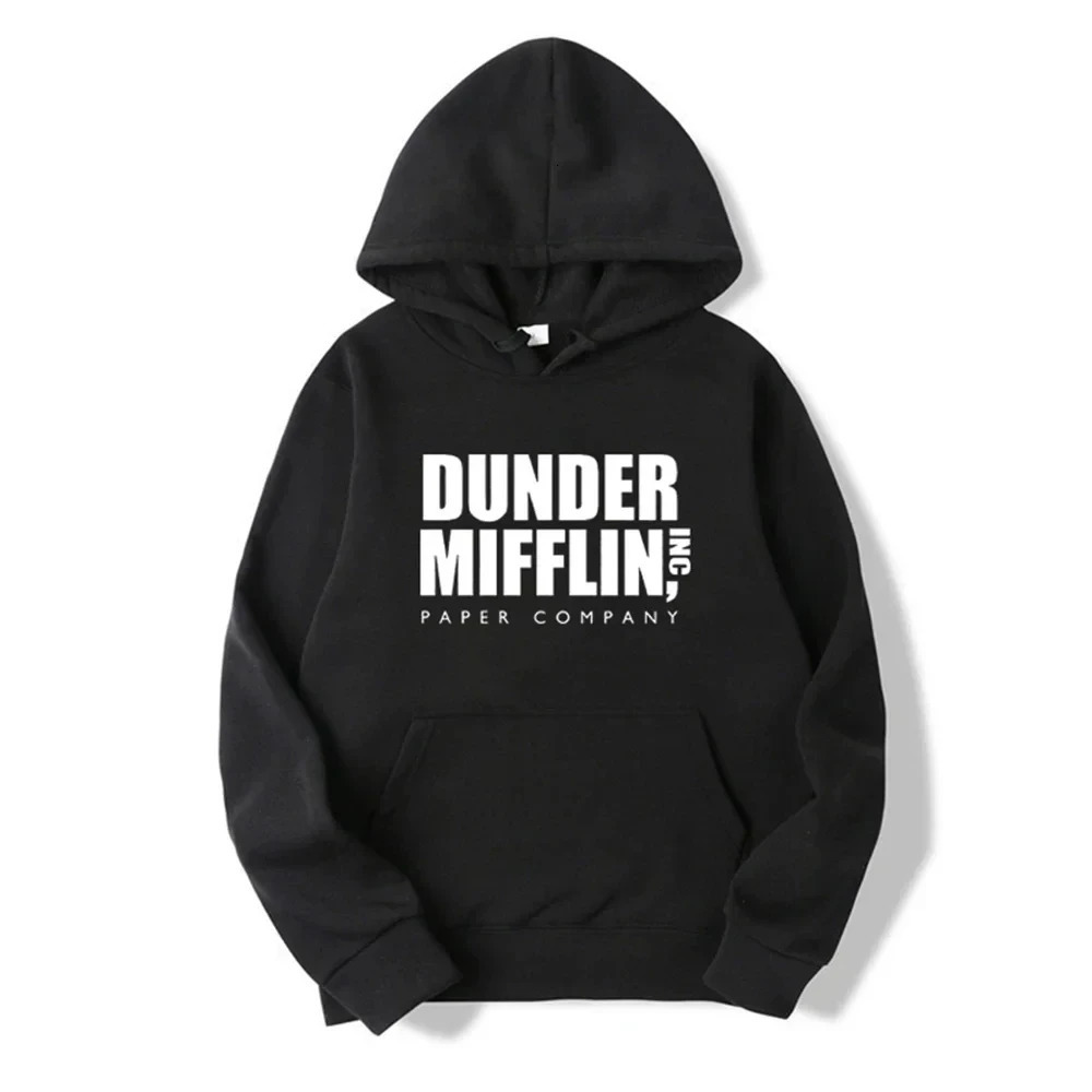 The Office Dunder Mufflin INC Paper 2025 AutumnWinter 100 Pure Cotton Hoodie Dwight Schrute Sweatshirt Men Women Casual Y2K 250917Z