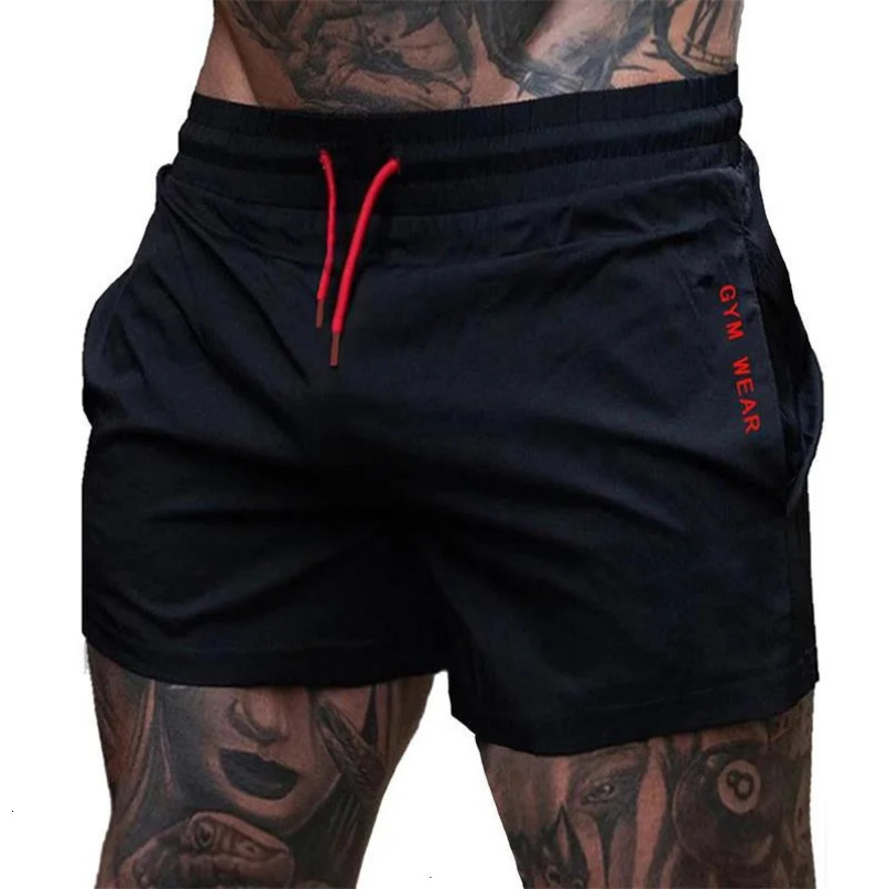 Summer Fitness Mens Short Sports Shorts Thin Fashion Marathon Running Breathable Training 250418