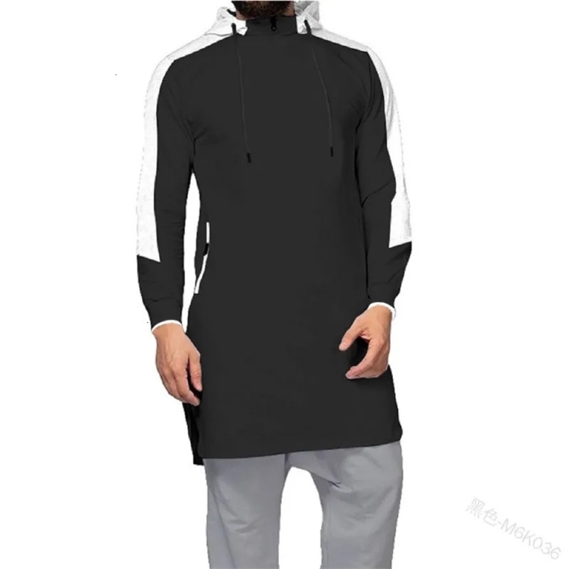 Men Autumn Fashion Patchwork Sweatshirts Y2K INS Long Sleeve Slim Fit Hoodies Casual Sports Hooded Coat Shirt Top 240703