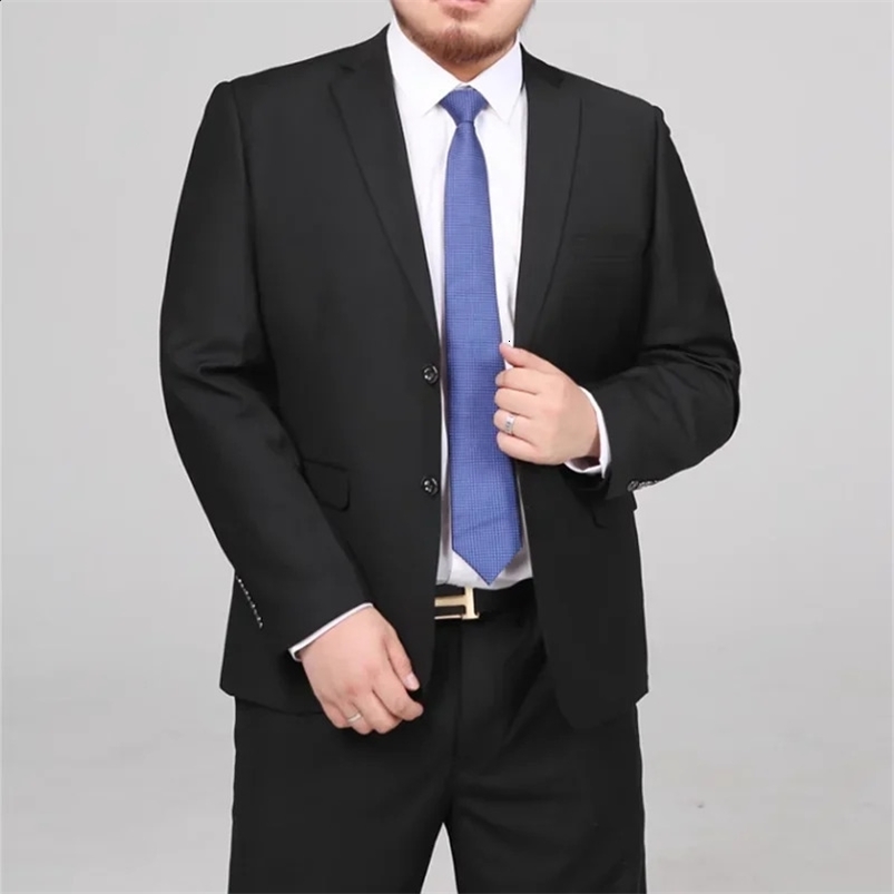 M-10XL Spring Mens suit Trousers Wedding Fashion Handsome Suit Business Cargo Suit Two Sets Plus Two Sets of Fat Size 250224