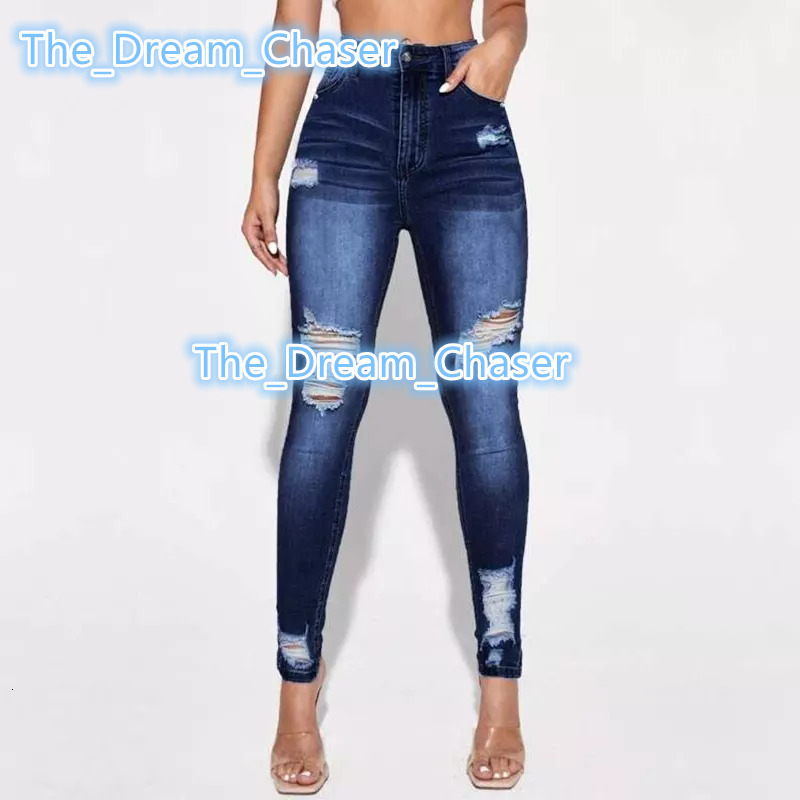 Wholesale Skinny Wash Color Stretch Spring High Quality High Waist Denim Pencil Woman Pants