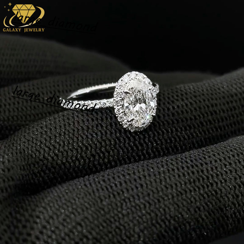 Galaxy Jewelry Lab Grown Diamond Ring 925 Silver 10K Gold 14K Gold 18 Gold IGI Certificate Diamond Ring For Women