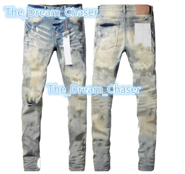 New Arrival Top High Quality Designer Brand Mens Ripped Jeans New Arrival Waterproof and Breathable Denim for Spring