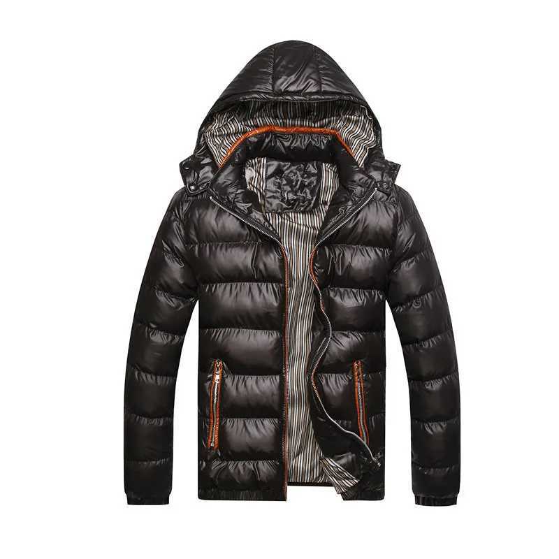 Winter Men Padded Jacket Fashion Cotton Thermal Thick Parkas Male Casual Outwear Windbreaker Hooded Coats Brand ClothingXJ250924