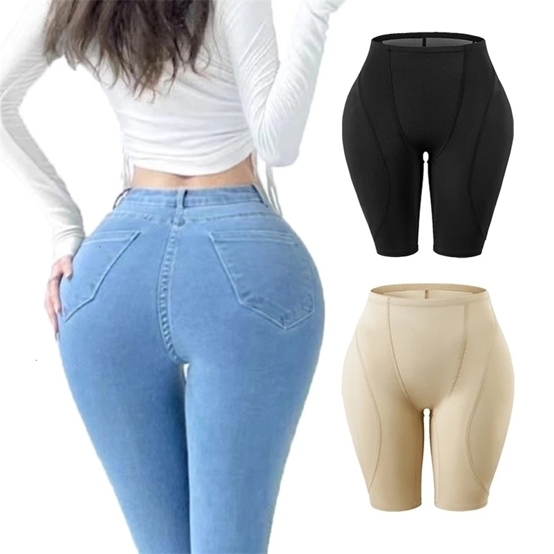 Waist Tummy Shaper Celana Dalam Bantalan Pinggul Wanita Pembentuk Tubuh Pengangkat Bokong Seksi Perut Pinggang Tinggi Kontrol Pantat Selubung Pendek