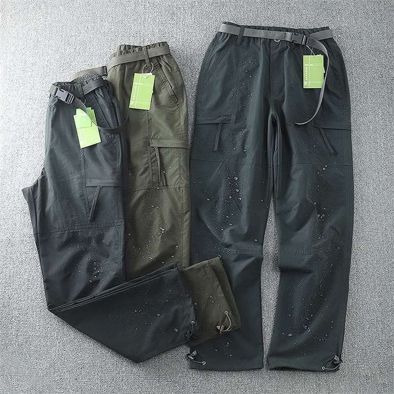 Men's Pants Waterproof Men Cargo Spring Summer Quick Dry Trousers Outdoor Sports Trekking Camping Fishing 4XL 230317