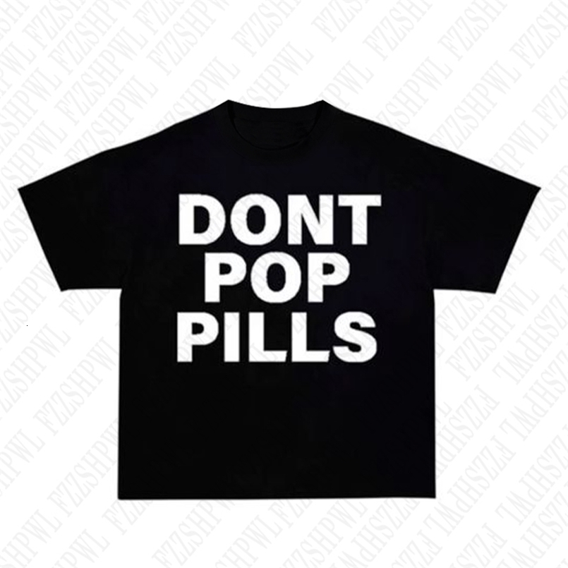 Gothic letter print punk American style Y2K streetwear hip-hop casual retro loose comfortable cotton mens short-sleeved T-shirt 240823