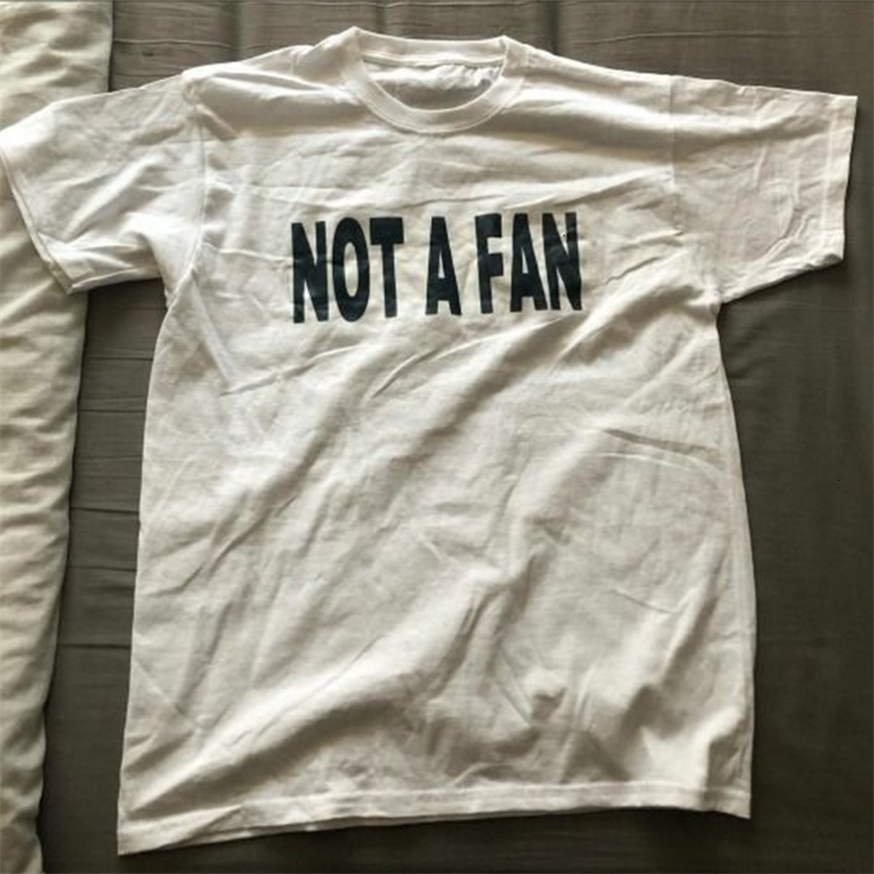 Summer Streetwear Fashion Tees Oversized Letter Print Not A Fan Y2k O-neck womens loose cotton T-Shirt Punk Womens Top 240823