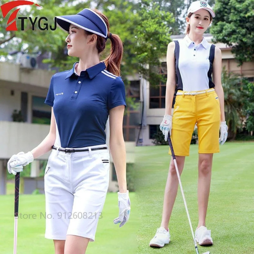 Ttygj Women Stretch Golf Short Pants Ladies Slim Fit Golf Shorts Summer Female Casual Golf Trousers Breathable Clothes XXS-XXL 250521