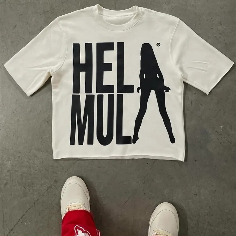 Summer Trendy Pattern Printed Oversized T-shirt Women Y2K Street Hip Hop Harajuku Loose and Versatile Short Sleeve Top 250118