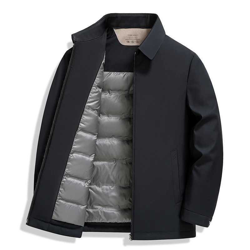 New style 90down mens down jacket thickened duck down business casual jacket executive winter clothing mens wearXJ250924