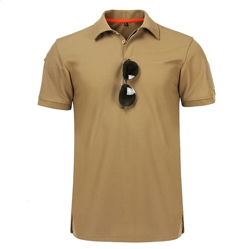 Mens Summer Quick Dry Short Sleeve Tactical T-shirt Sport Short Sleeve Breathable Workwear Running Hiking Casual Short Sleeve 250407bj
