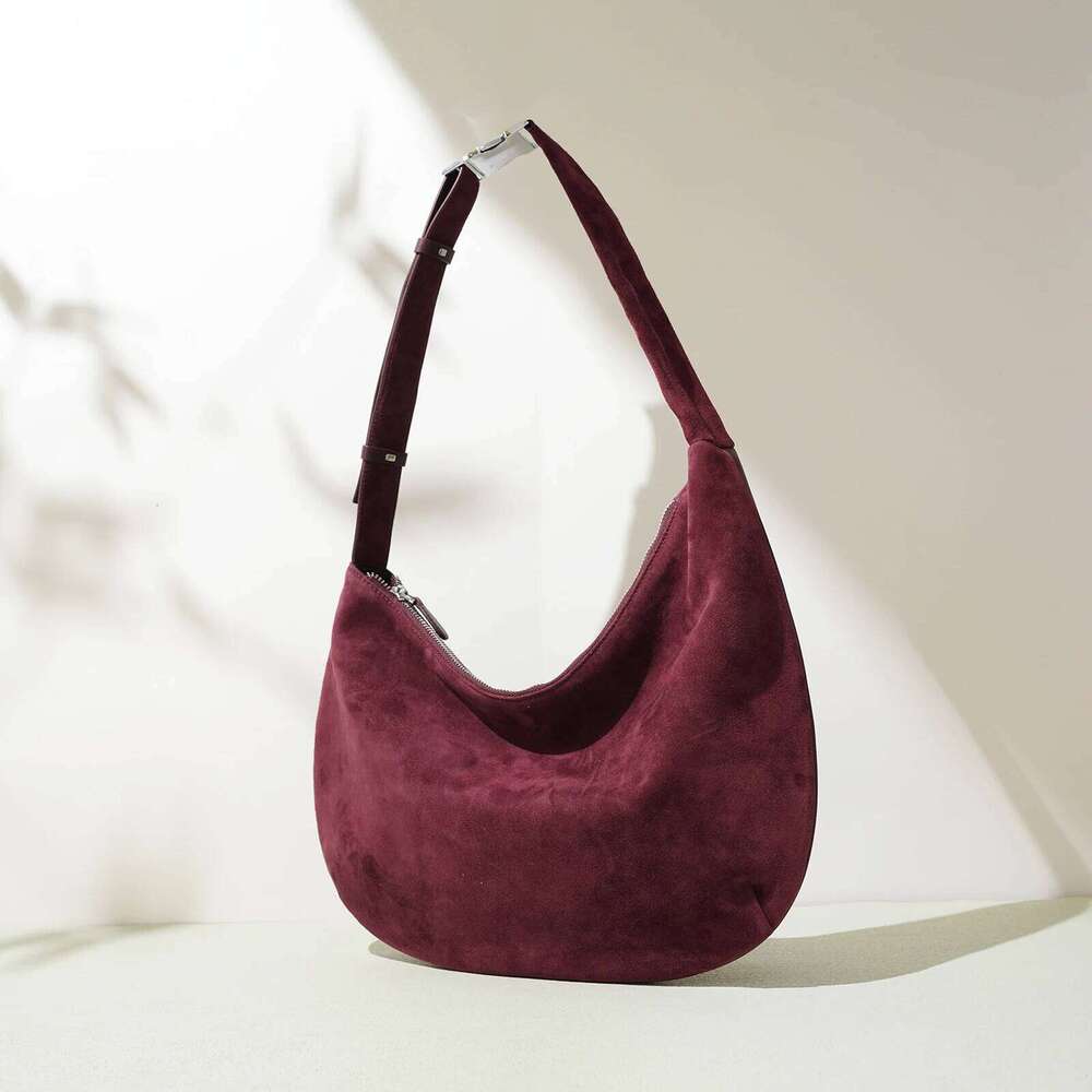 Sheepskin Suede Underarm New Niche Design Genuine Leather Large Capacity High-End Portable Cross Women Shoulder Bag suotong2509