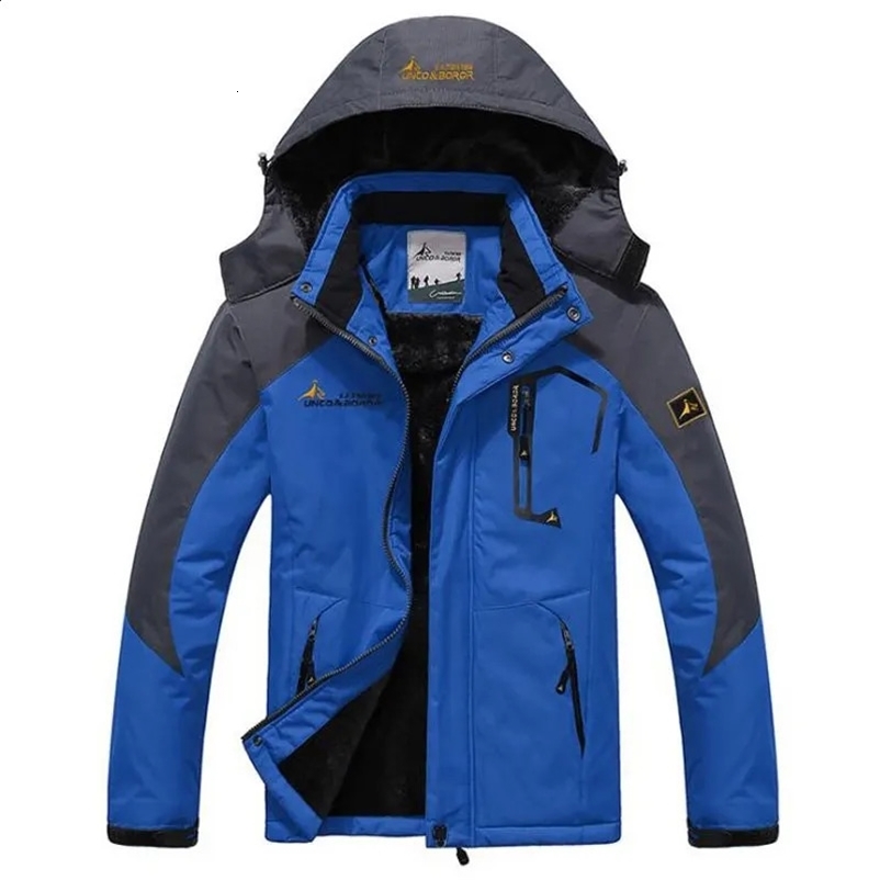Winter Mens Plush Outdoor Coat Autumn Jacket Mens Windproof Thickened Warm Black Fur Coat Mens Hooded Jacket Oversize Jacket 240911