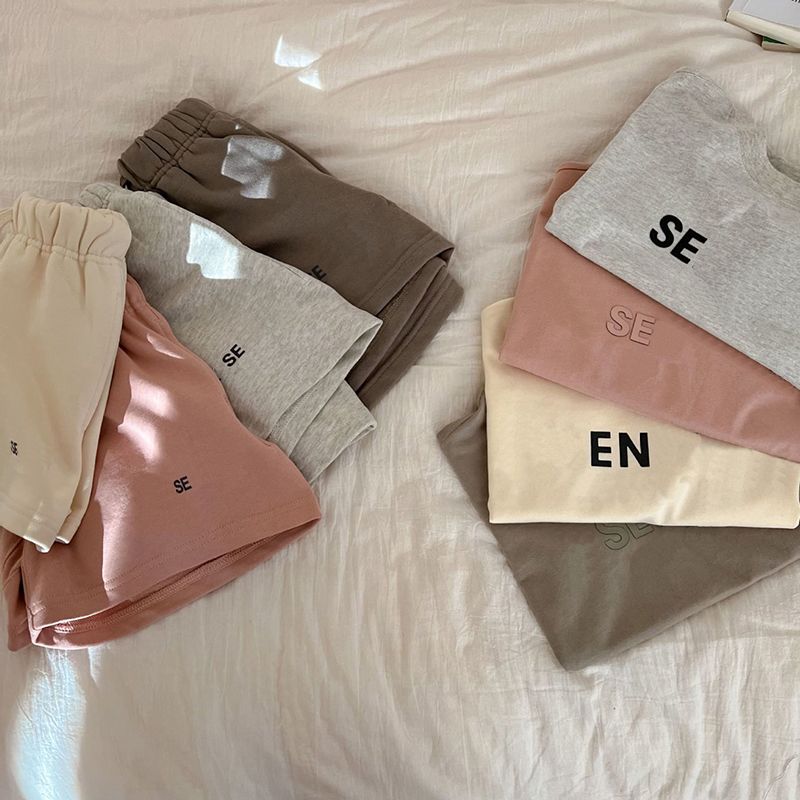 K419 Designer Baby Kids Clothing Boys Girls Clothes Sets Summer Luxury Tshirts Shorts Tracksuit Children Outfits Short Sleeve Shirt Sportsuit kal-image-1076640982