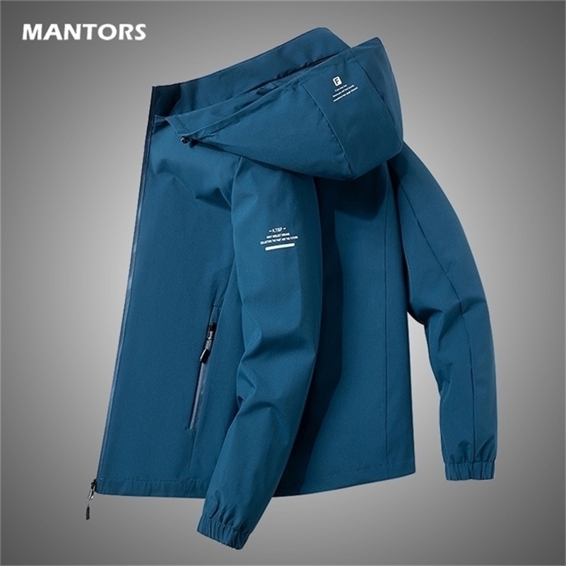 Men's Jackets Hooded for Bomber Windbreakers Zipper Coats Spring Autumn Casual Cargo Fashion Outerwear 221006