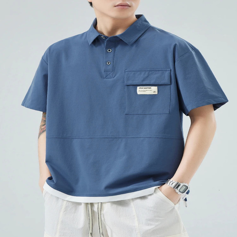 Stylish Polo Shirts Men Japan Style Streetwear Harajuku Short Sleeve T Summer Plus Size 8XL Clothing 240529