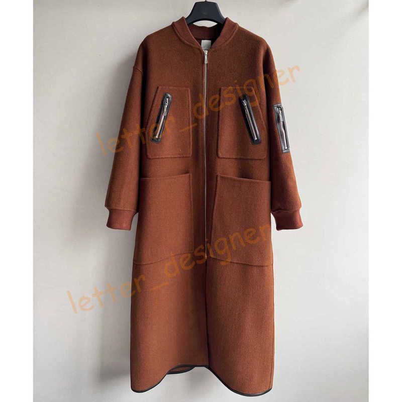 Designer Women's Wool & Blends New Style Long Coat 100% Wool Fabric Woolen Coat SML