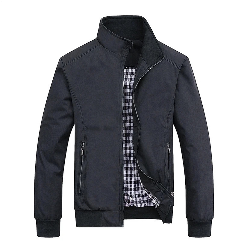 Spring Autumn Casual Solid Fashion Slim Bomber Jacket Men Overcoat Arrival Baseball Jackets Mens Jacket 240830