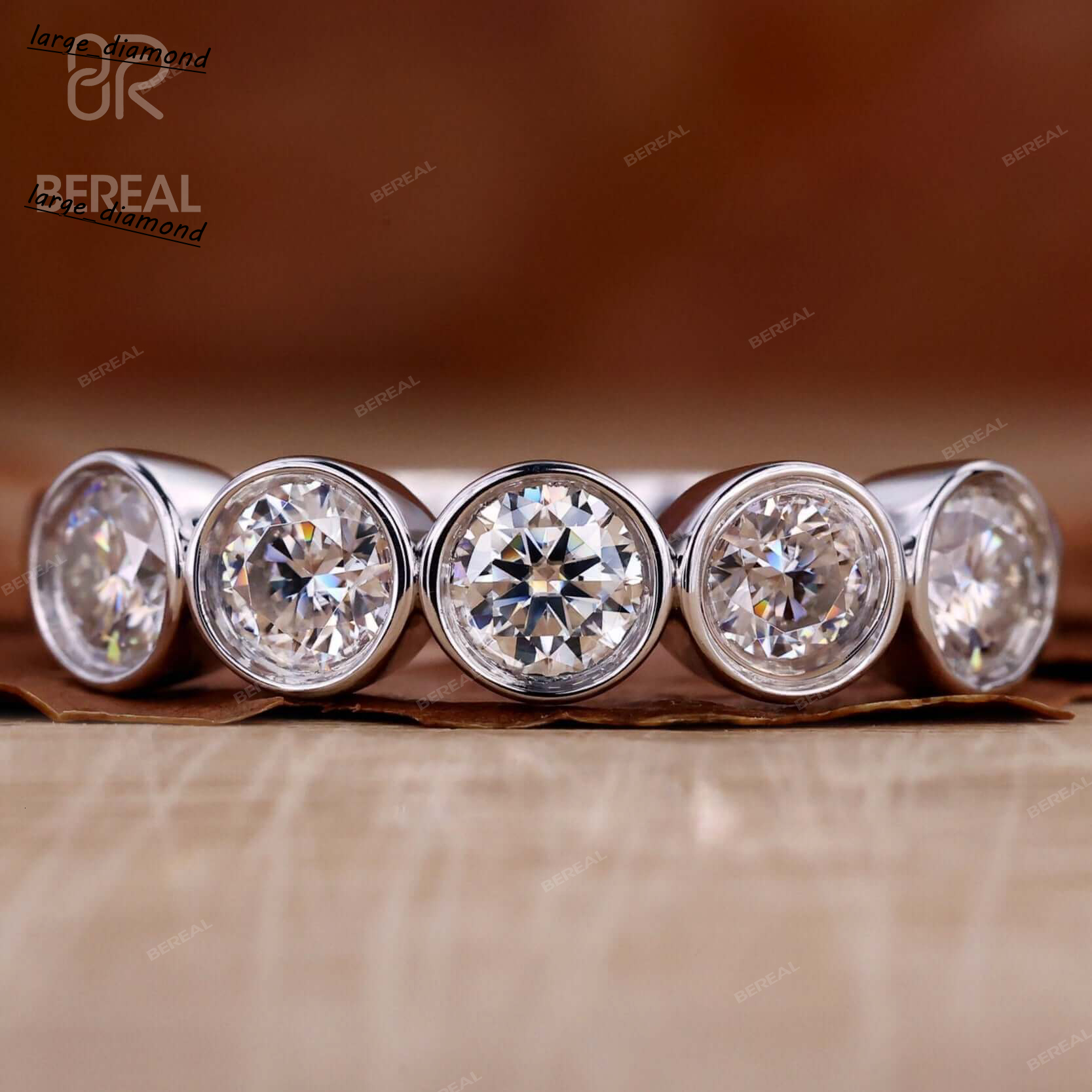 Custom Vvs Lab Grown Diamond Anniversary Ring Hot Selling White Gold 925 Sterling Silver Wedding Ring Fine Men Women Jewelry