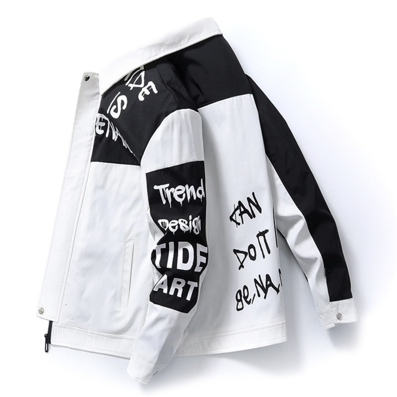 Spring Jacket Men Coat Fashion Slim Windbreaker Clothes Outside Thin clothes Autumn High Quality Printed Men Clothes 210818