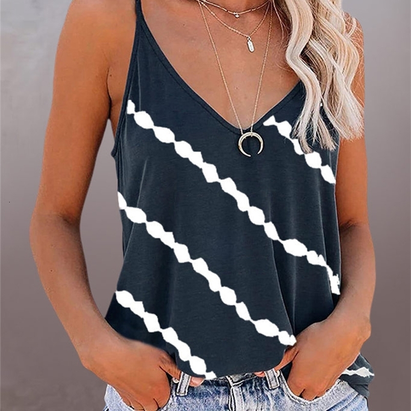 Camisoles Tanks Women's V Neck Striped Spaghetti Strap Camisole Casual Tank Tops Sleeveless Blouse Shirts Racerback Basic Cami Tee Shirts Summe