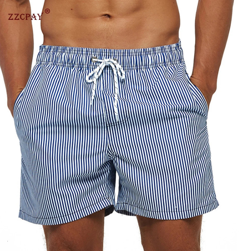 Summer Sport Shorts Mens Swimwear Beach Board Swimming Surf Trunks Quickdrying Men Casual Pants Short Plus Size 240407
