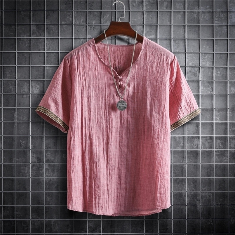 M-5XL Plus Size Summer Mens Shirts Plain Color Korean Fashion Men Short Sleeve Hawaii Short Sleeve Shirt Light Weight Clothing 240812
