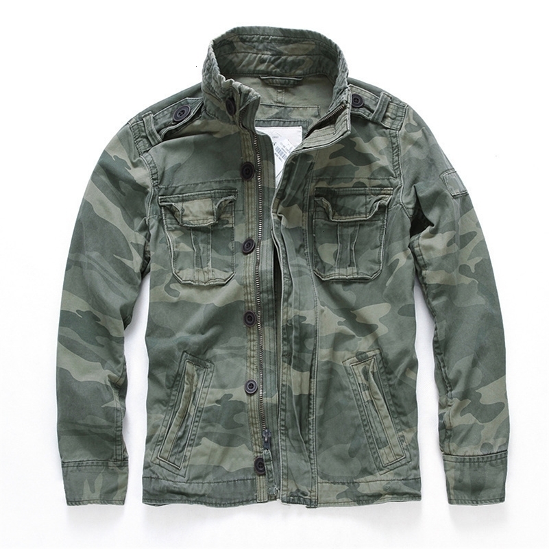 Men's Jackets Autumn Casual Camouflage Workwear Denim Jacket Men's Mountaineering Large Size Jacket Outdoor Military Jacket 230417