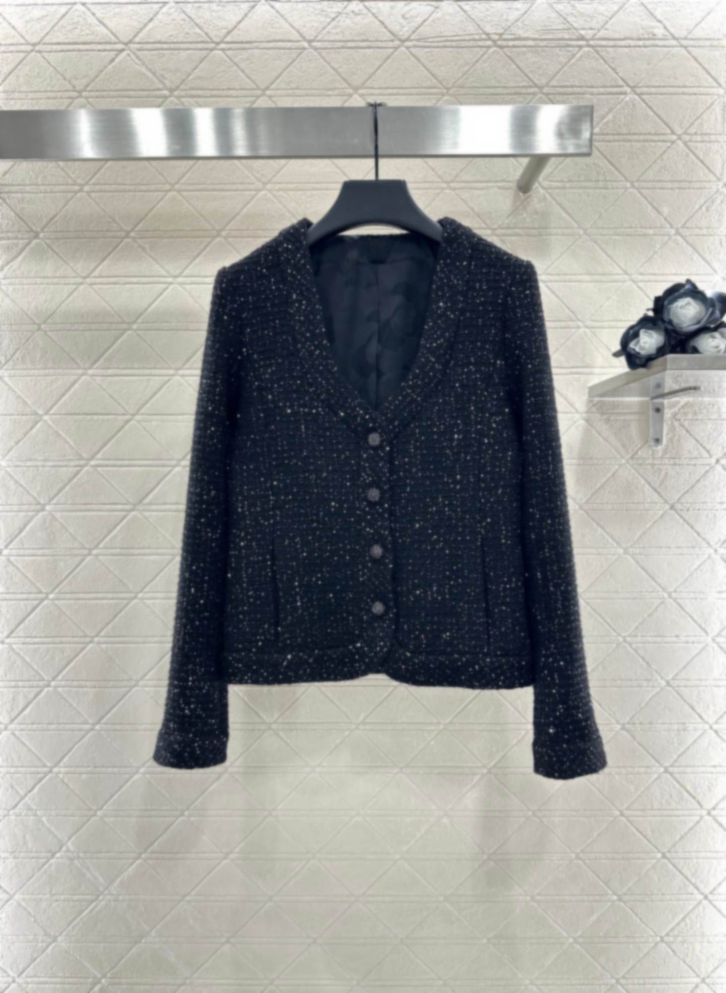 Chan women jacket 2025 jackets for women black jacket high quality tweed jacket new designer jacket women winter jacket women designer coat women