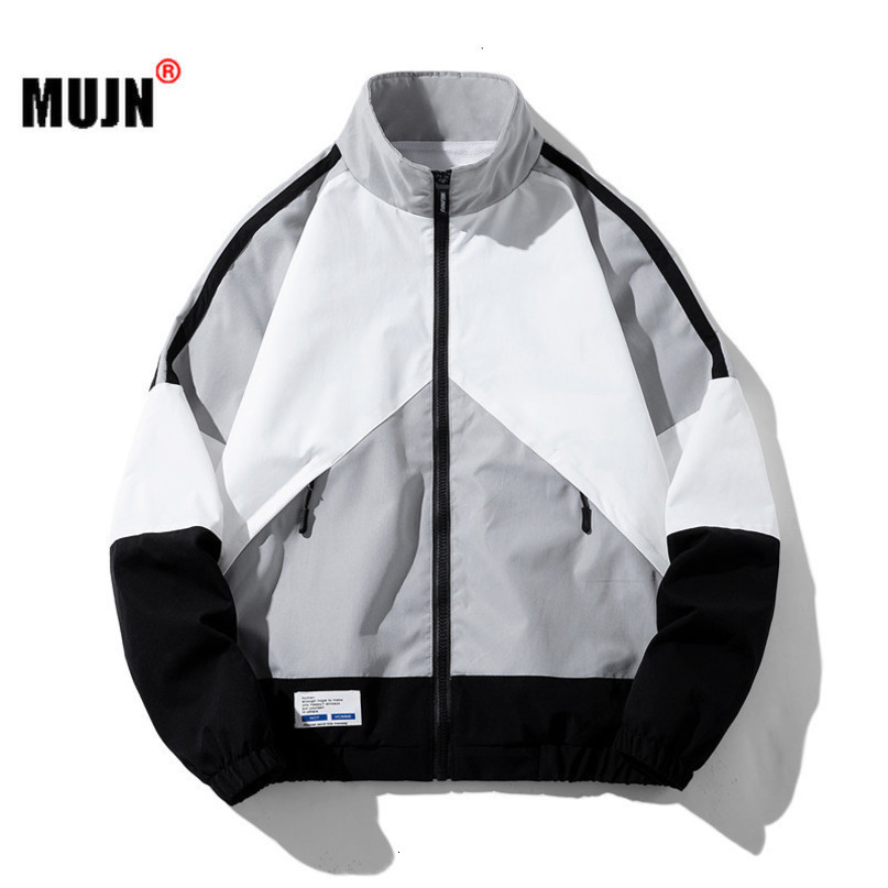 Mens Jackets Baseball Jacket Hip Hop Patchwork Loose Spring Autumn Stand Collar Thin Windbreaker Sportswear Casual 230809