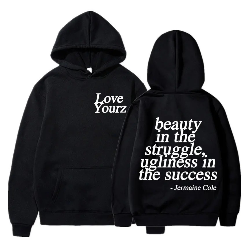 J Cole Dreamville Love Yourz Lyrics 2025 Autumn and Winter 100 Cotton Printing Sweater Hoodie Fashion Men Oversized Loose Y2K 250917Z