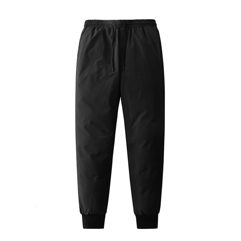High quality winter down pants mens casual outdoor thick 90% white duck down windproof and warm mens style 241111