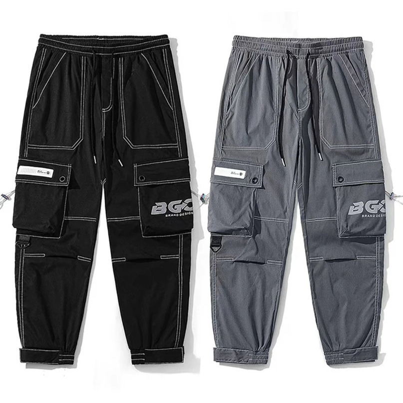 American workwear pants for mens autumn loose straight leg winter thickened and wide 240411