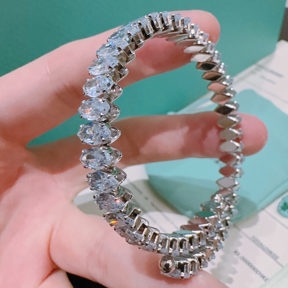 ADITA Designer zircon bracelet never fades elastic bangle for wrists 14-24CM ladies couple bracelet counter quality with box 038