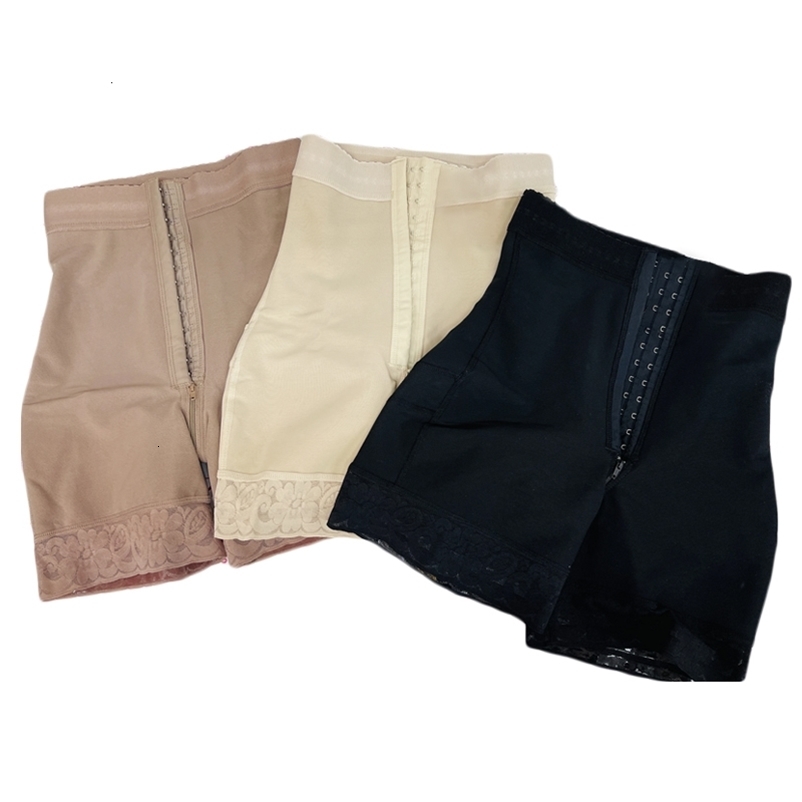 Waist Tummy Shaper Pelangsing Fajas Renda Pengangkat Pantat Menawan Kurva Mengangkat BBL Jam Pasir Gambar Pendek 3 Kait Pinggang Pelatih Pantyanas 2