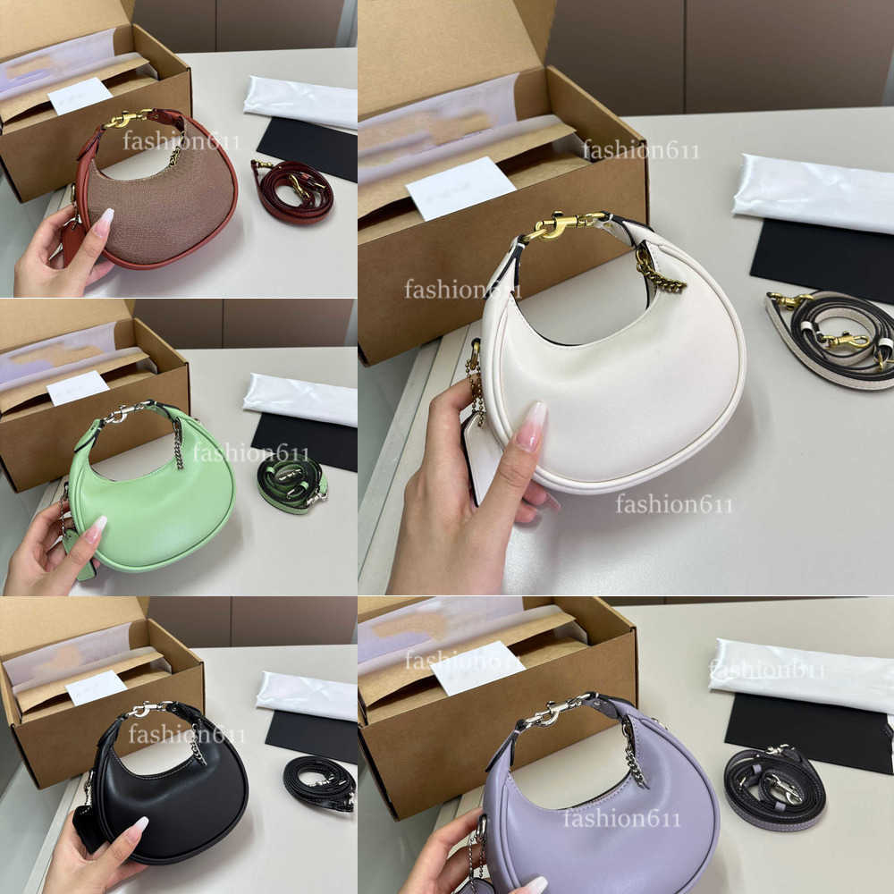 Evening Bags bag Wrist Designer Bags Shoulder Bag Crossbody Small Half Moon Handbag Women Classic Leather Lipstick Mobile Phone